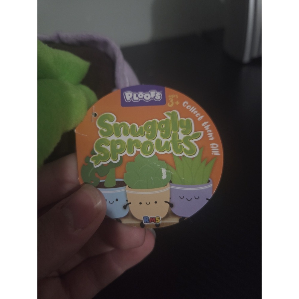 Ploofs Snuggly Sprouts Succulent Plant Plush Purple Pot Soft Stuffed Aloe D21 - Picture 5 of 6